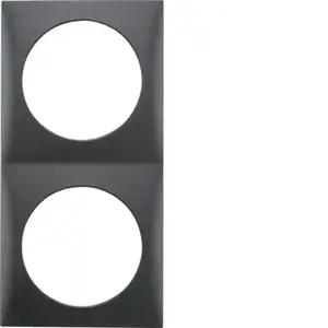 Light switch Hager 918262515, anthracite, 119×59.5 mm, pack of 2