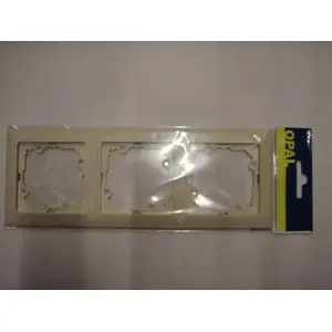 Electrical frame Abex RA-3P opal/pearl beige 3-gang wall plate