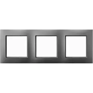 Outlet box accessory Ospel R-3U/70, grey plastic, 1 pc