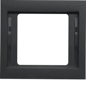 Sienas plāksne / slēdža pārsegs Hager 13137006, antracīts, plastmasa, iepakojumā 10 gab.
