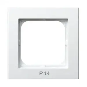 Накладка/рамка для выключателя Ospel RH-1R/00 белая, IP44, 84×84 мм