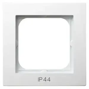 Sienas plāksne / slēdža vāciņš Ospel RH-1G/00, balts, IP44, 84×84 mm