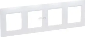 Legrand Niloe Selection four-gang frame white 762004