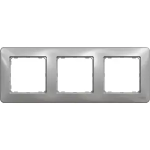 Rāmītis 3-vietu Schneider Electric Sedna Design SDD313803 sudraba alumīnijs