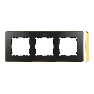 Outlet box accessory Kontakt-Simon 8201630-242, black plastic, 1 pc