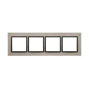 Outlet box accessory Kontakt-Simon DRN4/93, anthracite plastic, 1 pc, package 123×350 mm
