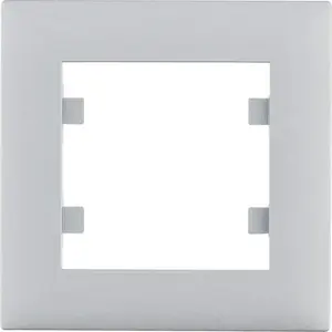 Wall frame Hager Lumina intense 1-gang silver WL5512 for switches and sockets