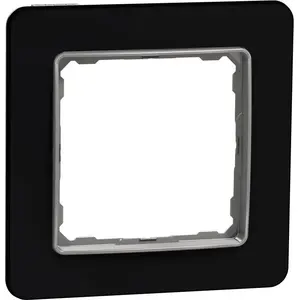 Rāmis Schneider Electric Sedna Elements SDD361801 — vienvietīgs, melns stikls