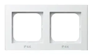 Накладка/панель для выключателя Ospel RH-2R/00 белая, IP44, 155×84 мм