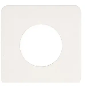 Wall cover single ZAMEL OSX-910 white - protective wall plate for switch or socket