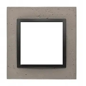 Frame Kontakt-Simon DRN1/98 single-gang black for switches and sockets