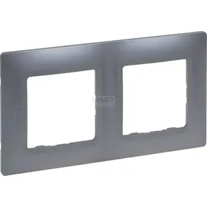 Рамка двойная Legrand Niloe Selection 762052 — нержавеющая сталь