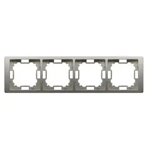 Outlet box accessory Kontakt-Simon BMRC4/29, plastic metallic finish, 1 pc, 95×15 mm pack