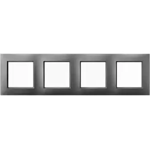 Outlet box accessory Ospel R-4U/70, grey plastic, 1 piece