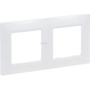 Double frame Legrand Niloe Selection white — mounting frame for two modules (model 762002)