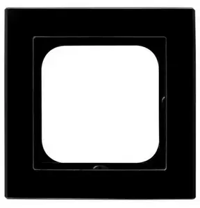 Kontaktligzdas kārbas aksesuārs Ospel R-1RG/32 — plastmasa, melns, 1 gab., iepakojums 110×145 mm