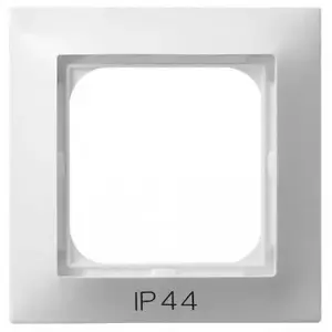 Накладка для выключателя Ospel RH-1Y/00, белая, IP44, 84×84 мм