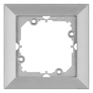 Abex RA-1P SREBRO 1-gang silver wall frame for switches and sockets