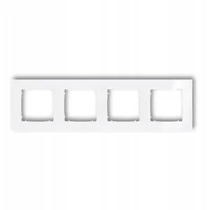 Schneider Electric frame for 4 modules Icon 0-0-IRSK-4 universal square glass-effect white