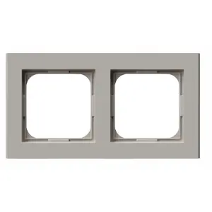 Double frame Ospel Sonata R-2R/82 kaszmir — electrical wall frame, 2-gang decorative finish