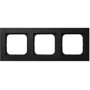 Outlet box accessory Ospel R-3R/33 black plastic, 1 pc