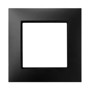 Outlet box accessory Ospel R-1U/33 — black plastic, 1 pc