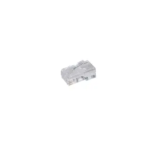 Wire connector S-Impuls RJ48 72054-SET-25, transparent, gold-plated contacts, 25 pcs