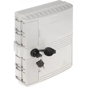 Fiber optic splice box Opton PPO-16/4 — wall-mount splice enclosure for 16 fibers, 4 adaptors