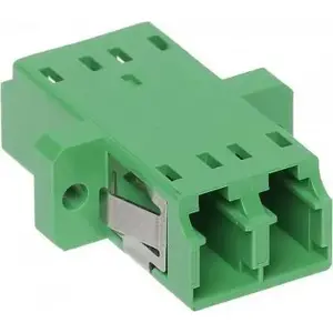 Single-mode fiber adapter No name AD-2LC-APC/2LC-APC with ceramic ferrule, 2×LC/APC