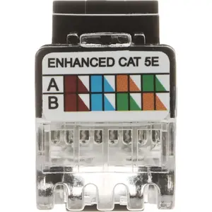 Keystone RJ45 вставка No name FX-RJ45-59B — модульный сетевой разъём для панелей и keystone-панелей