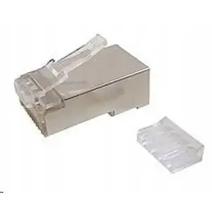 Modular plug SOLARIX KRJ45/6SH-100 8P8C CAT6 FTP for stranded cable, pack of 100