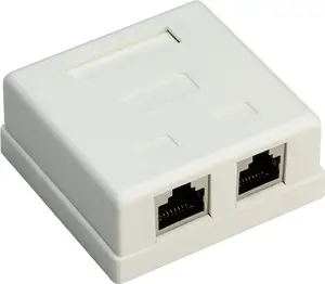 Outlet box GOOBAY 77635 for RJ-45 connector, surface-mounted, white