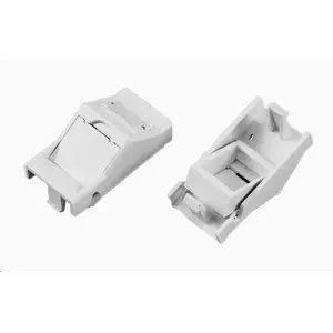 Lexi-NET keystone module empty 1x RJ45 22.5x45 mm with dust cap angled