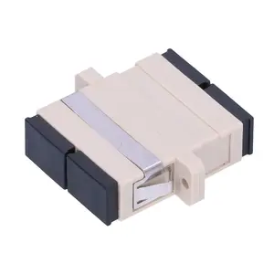 Fiber optic adapter Extralink SC/UPC multimode duplex, female–female, grey