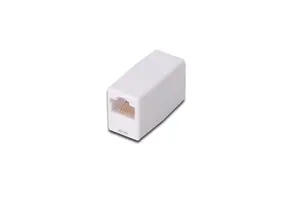 Modular RJ45 Coupler No name ATA8/8 — unshielded, RJ45 to RJ45, gold-plated contacts, white