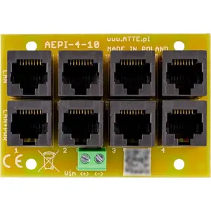 Atte AEPI-4-10-OF PoE Passive Bluetooth Adapter, 4-channel, 10/100 Mbps
