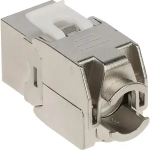 Кейстоун RJ45 No name FX-RJ45-6A-16*P50 — модуль сетевого разъёма, совместимый с Cat6A, экранированный