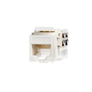 Keystone module NETRACK 105-02, flat RJ-45, white, 19×30×22 mm