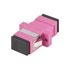 Optiskā šķiedru adaptors LANBERG SC/UPC Simplex MM OM4 — multimodāls savienotājs