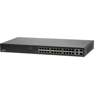 Managed Gigabit Ethernet PoE Network Switch AXIS 01192-003 — 24× RJ-45 10/100/1000, 1U, 52 Gbit/s, 8000 MAC