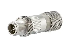 Соединитель проводов Triton MNF881A315-0001 M12 штекер металлический, 16.8×52×16.8 мм, упаковка 10 шт.