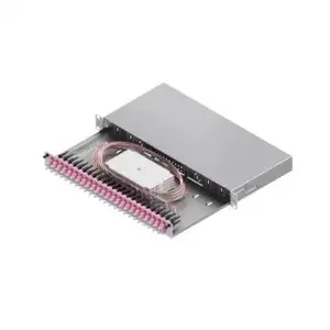 Корпус сварных соединений оптики EASYLAN 19" 1U, 24 порта, 24× SC-Duplex, OM4
