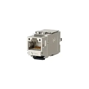 Vadu savienotājs Metz Connect 130B21-E priekš Cat6/6e/6a, sudraba krāsa, vara pārklājuma kontakti, 14,7×36×20 mm, 10 gab.