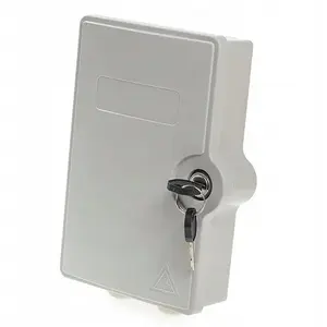 Fiber optic FTTH enclosure Molex PN RB07452, IP65, 2× SC simplex ports, lockable