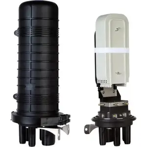 Вертикальная муфта для оптических волокон Alantec FOM-144K — до 144 сварок, комплект с лотками и термоусадками