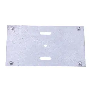 Mounting plate for 16-core fiber optic terminal box, Extralink — aluminium, steel colour