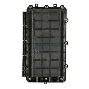 Outdoor fiber optic splice closure Extralink Jerry 2 trays 24-core, ABS/PVC housing, black