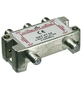 Cable splitter/combiner GOOBAY 67003 — 2-way RF splitter for coaxial signals
