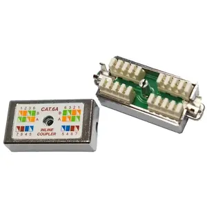 Connection box FTP Cat6A press-fit, silver