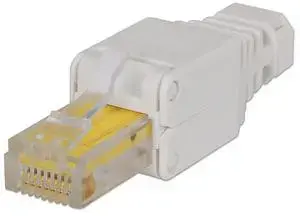 MANHATTAN RJ45 модульный коннектор без инструментов для Cat5/5e/6, 22–26 AWG, штекер, белый